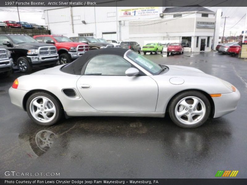 Arctic Silver Metallic / Black 1997 Porsche Boxster