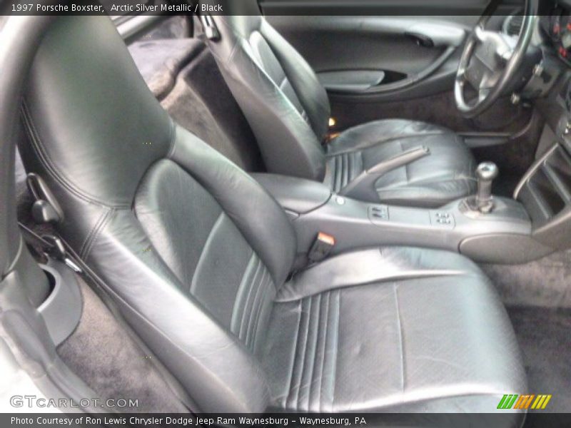 Arctic Silver Metallic / Black 1997 Porsche Boxster