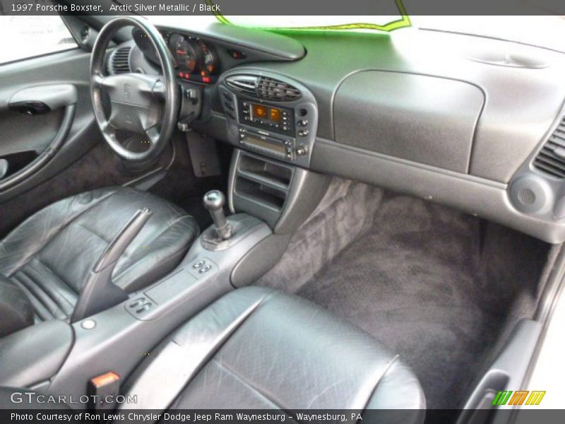 Arctic Silver Metallic / Black 1997 Porsche Boxster