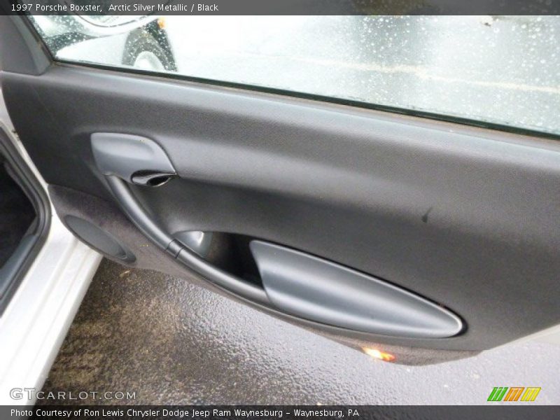 Arctic Silver Metallic / Black 1997 Porsche Boxster