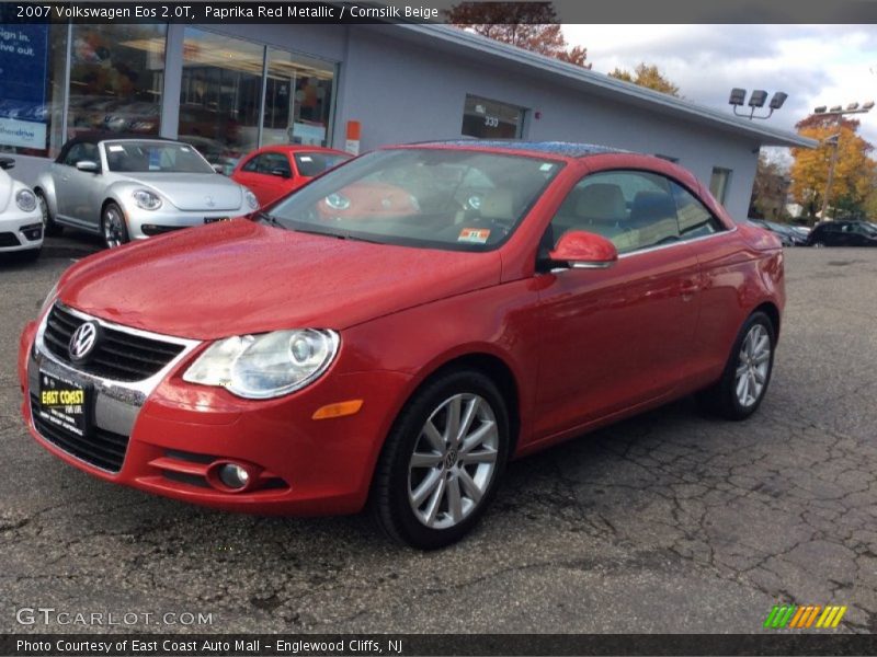Paprika Red Metallic / Cornsilk Beige 2007 Volkswagen Eos 2.0T