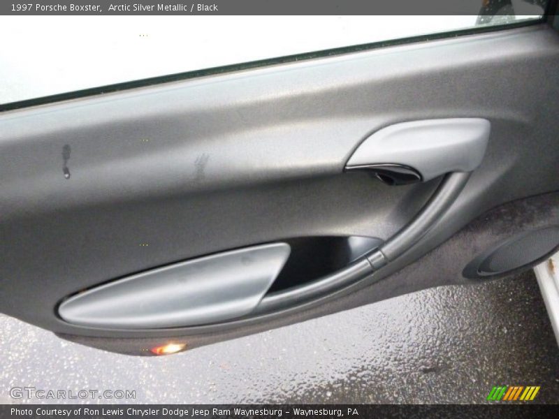 Arctic Silver Metallic / Black 1997 Porsche Boxster