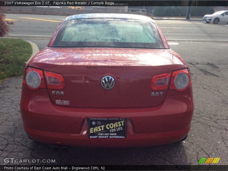 Paprika Red Metallic / Cornsilk Beige 2007 Volkswagen Eos 2.0T