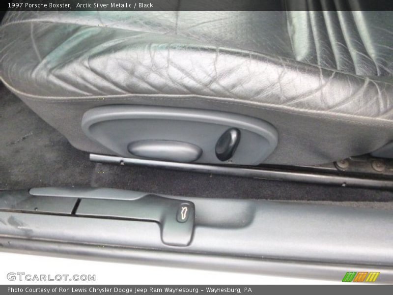 Arctic Silver Metallic / Black 1997 Porsche Boxster