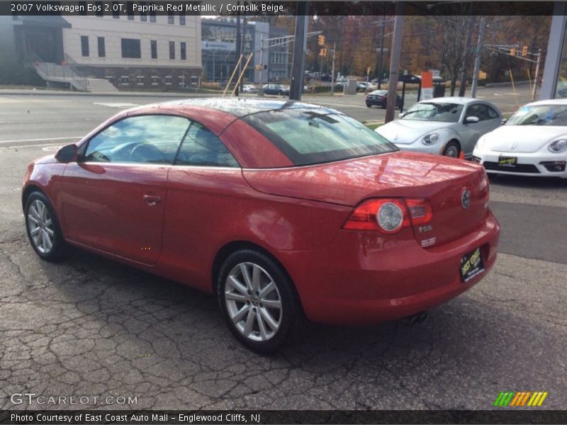 Paprika Red Metallic / Cornsilk Beige 2007 Volkswagen Eos 2.0T