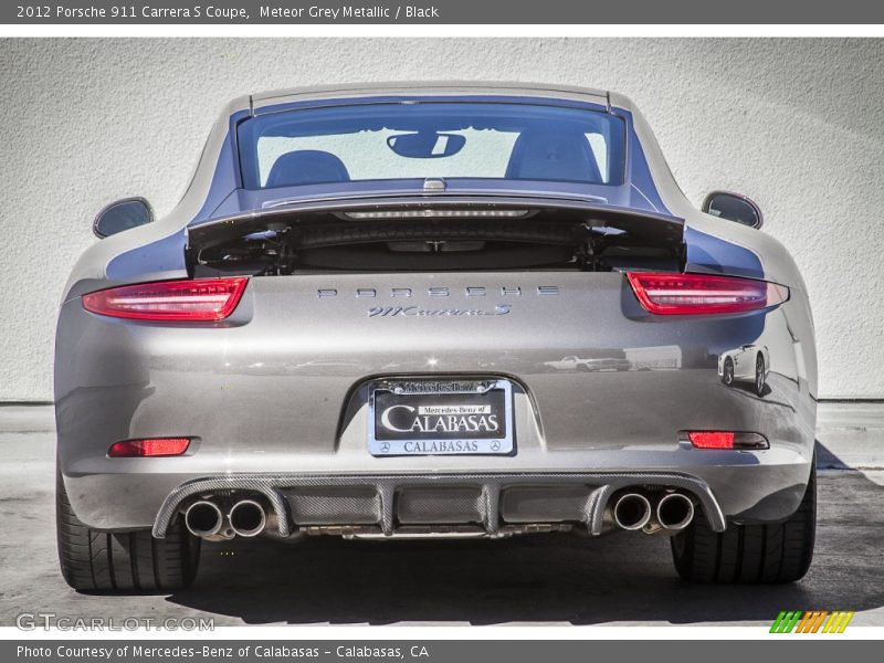 Meteor Grey Metallic / Black 2012 Porsche 911 Carrera S Coupe
