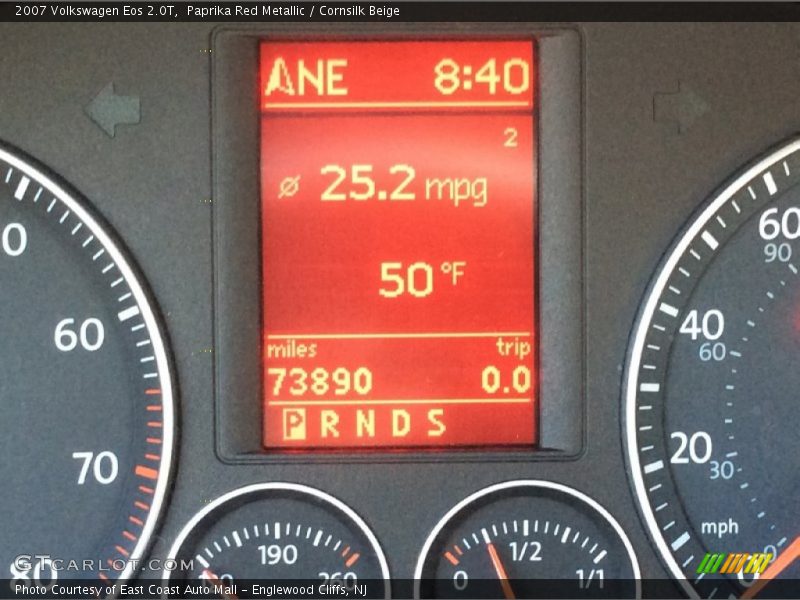 Paprika Red Metallic / Cornsilk Beige 2007 Volkswagen Eos 2.0T