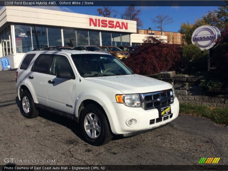 Oxford White / Stone 2008 Ford Escape Hybrid 4WD