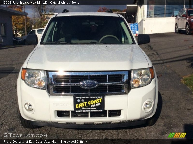 Oxford White / Stone 2008 Ford Escape Hybrid 4WD