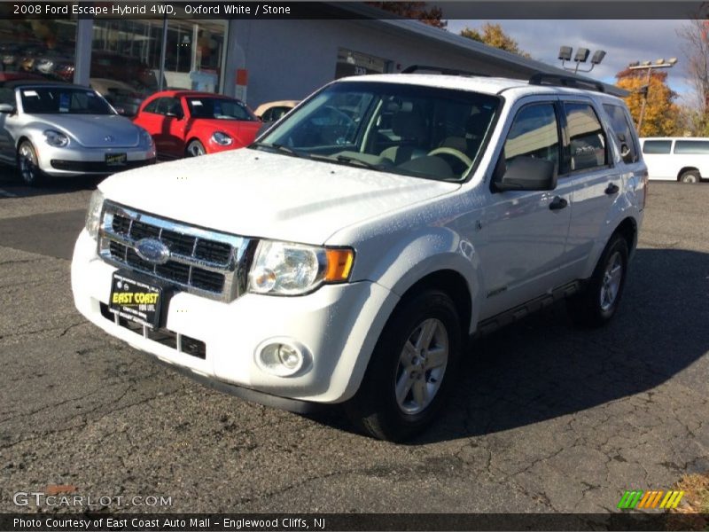 Oxford White / Stone 2008 Ford Escape Hybrid 4WD