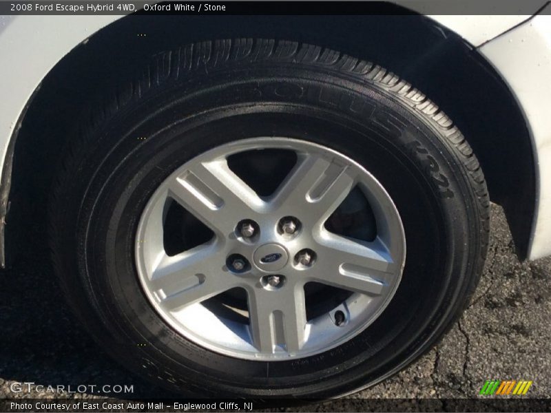 Oxford White / Stone 2008 Ford Escape Hybrid 4WD