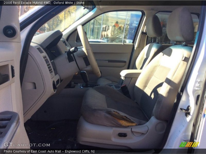 Oxford White / Stone 2008 Ford Escape Hybrid 4WD