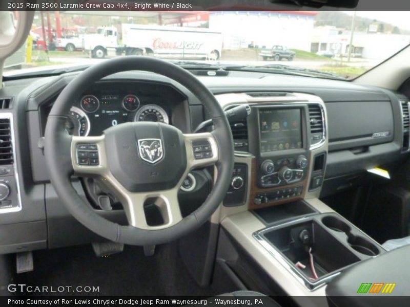 Dashboard of 2015 3500 Laramie Crew Cab 4x4