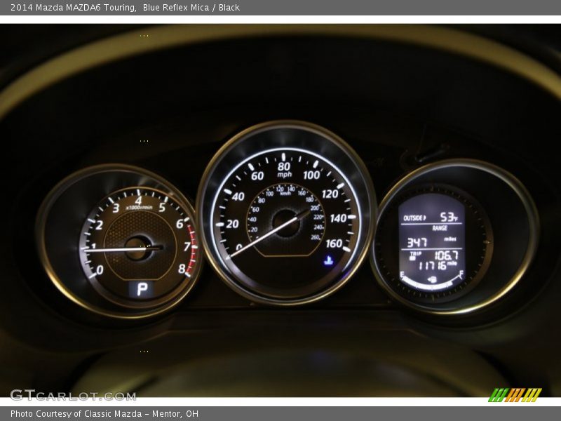 Blue Reflex Mica / Black 2014 Mazda MAZDA6 Touring