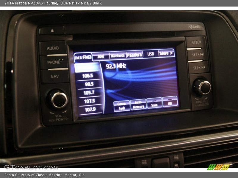 Blue Reflex Mica / Black 2014 Mazda MAZDA6 Touring