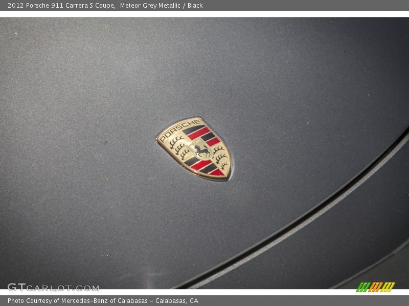 Meteor Grey Metallic / Black 2012 Porsche 911 Carrera S Coupe