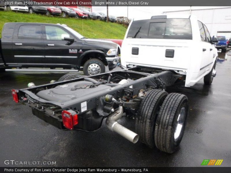 Bright White / Black/Diesel Gray 2015 Ram 3500 Tradesman Crew Cab 4x4 Chassis