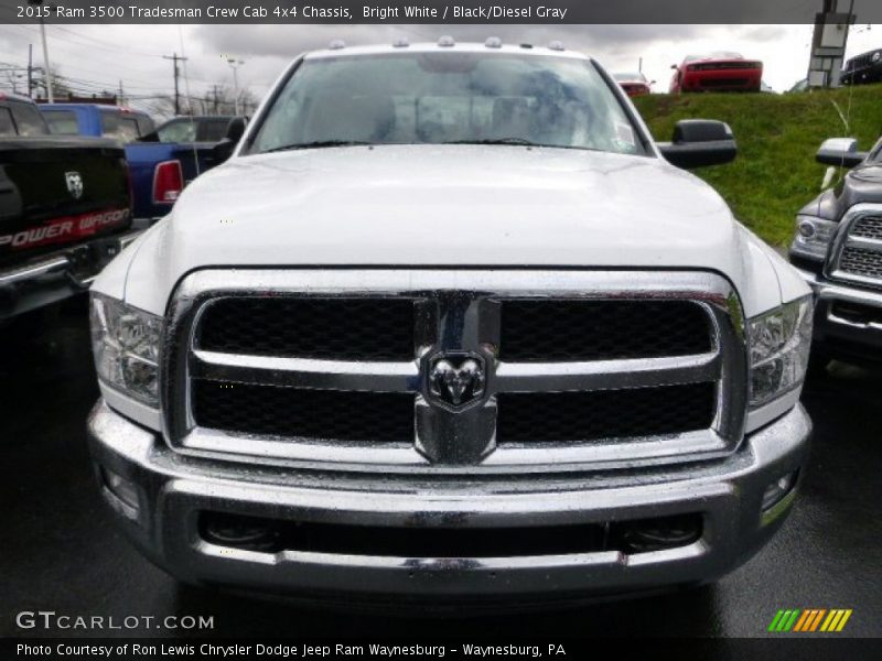 Bright White / Black/Diesel Gray 2015 Ram 3500 Tradesman Crew Cab 4x4 Chassis