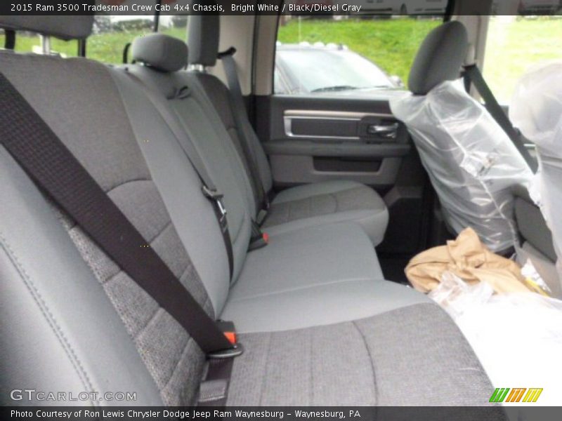 Rear Seat of 2015 3500 Tradesman Crew Cab 4x4 Chassis