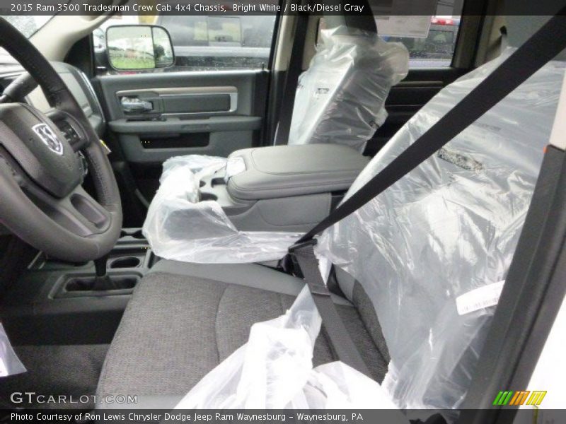 Bright White / Black/Diesel Gray 2015 Ram 3500 Tradesman Crew Cab 4x4 Chassis