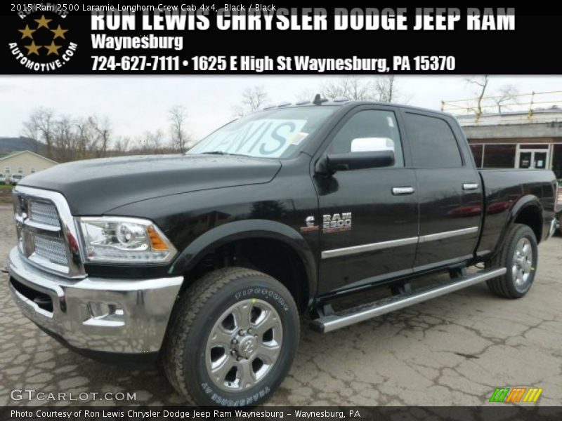Black / Black 2015 Ram 2500 Laramie Longhorn Crew Cab 4x4