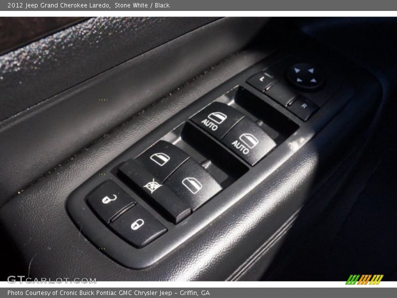 Stone White / Black 2012 Jeep Grand Cherokee Laredo