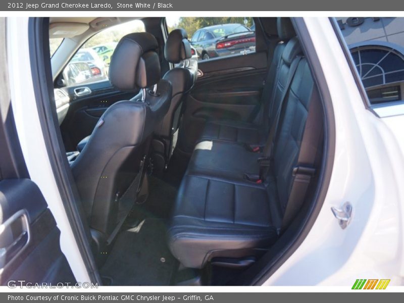 Stone White / Black 2012 Jeep Grand Cherokee Laredo