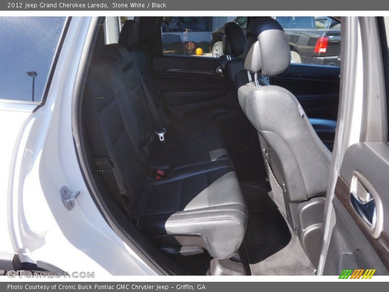 Stone White / Black 2012 Jeep Grand Cherokee Laredo