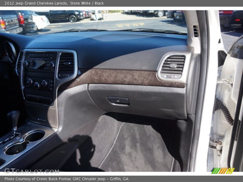 Stone White / Black 2012 Jeep Grand Cherokee Laredo