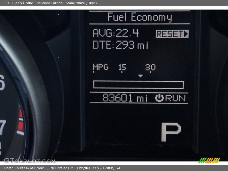 Stone White / Black 2012 Jeep Grand Cherokee Laredo