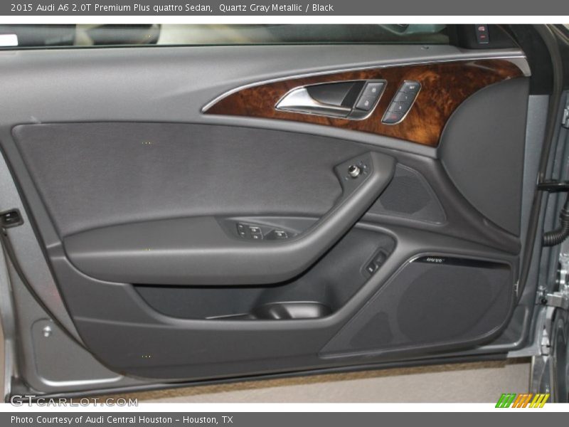Quartz Gray Metallic / Black 2015 Audi A6 2.0T Premium Plus quattro Sedan