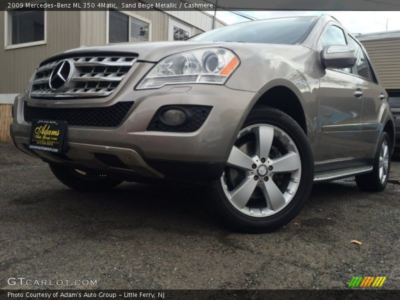 Sand Beige Metallic / Cashmere 2009 Mercedes-Benz ML 350 4Matic
