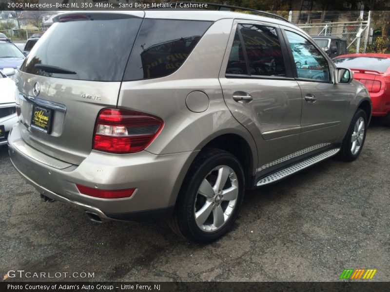 Sand Beige Metallic / Cashmere 2009 Mercedes-Benz ML 350 4Matic