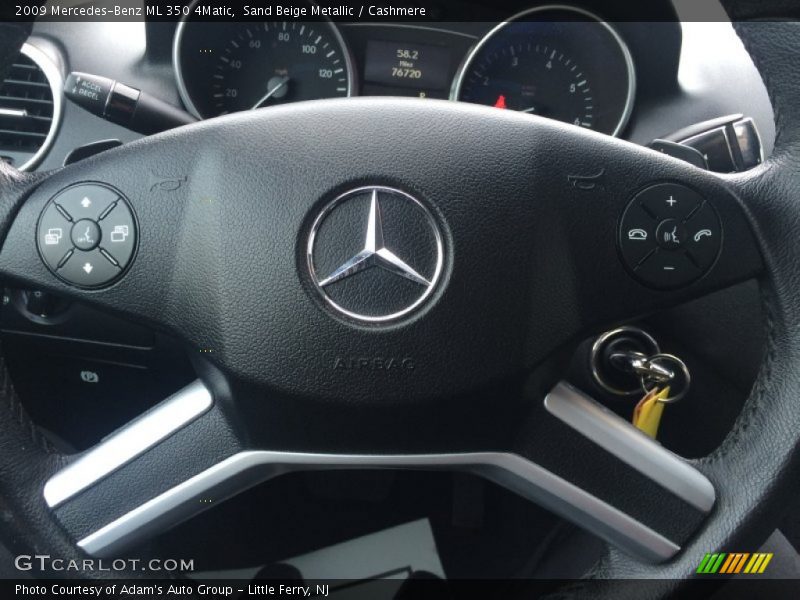 Sand Beige Metallic / Cashmere 2009 Mercedes-Benz ML 350 4Matic