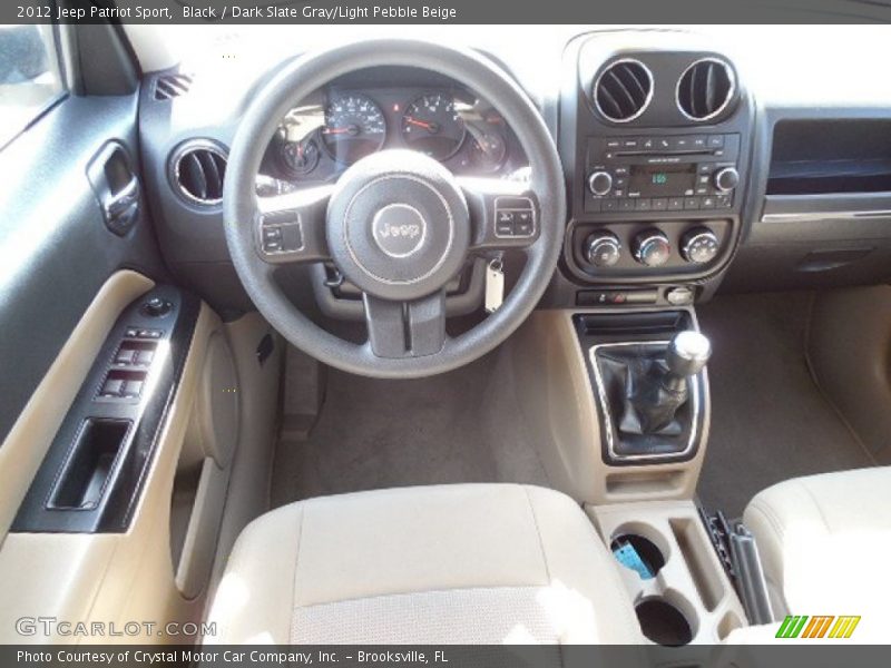 Black / Dark Slate Gray/Light Pebble Beige 2012 Jeep Patriot Sport