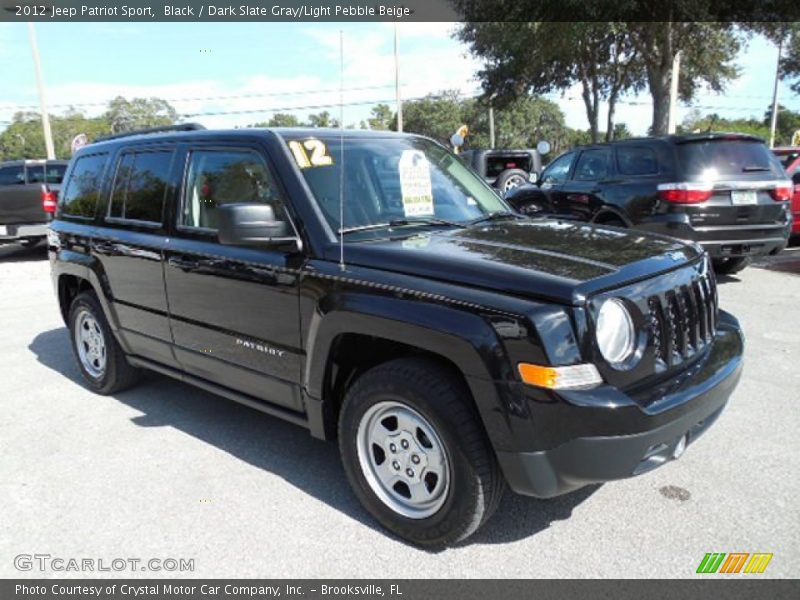 Black / Dark Slate Gray/Light Pebble Beige 2012 Jeep Patriot Sport