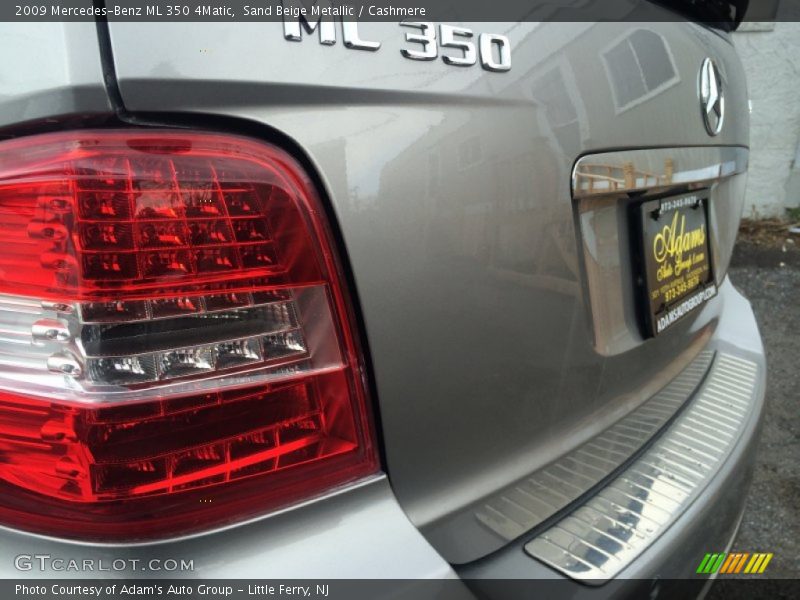 Sand Beige Metallic / Cashmere 2009 Mercedes-Benz ML 350 4Matic
