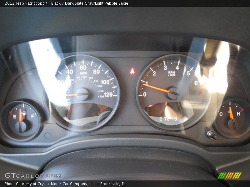 Black / Dark Slate Gray/Light Pebble Beige 2012 Jeep Patriot Sport
