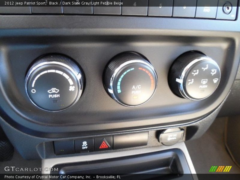 Black / Dark Slate Gray/Light Pebble Beige 2012 Jeep Patriot Sport