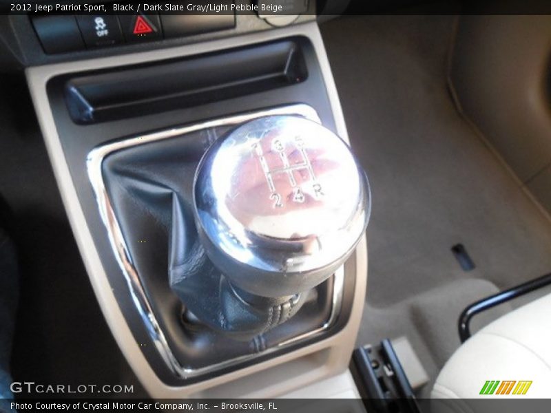 Black / Dark Slate Gray/Light Pebble Beige 2012 Jeep Patriot Sport