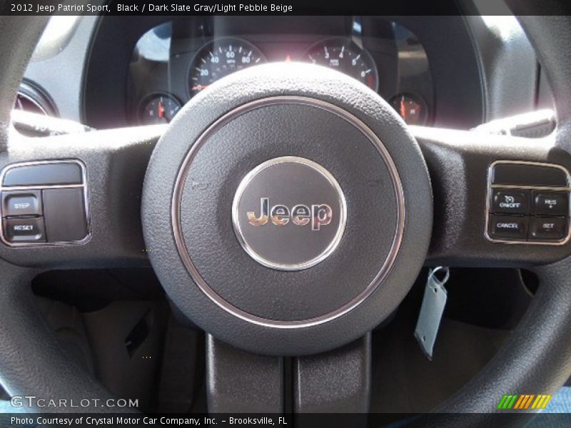 Black / Dark Slate Gray/Light Pebble Beige 2012 Jeep Patriot Sport