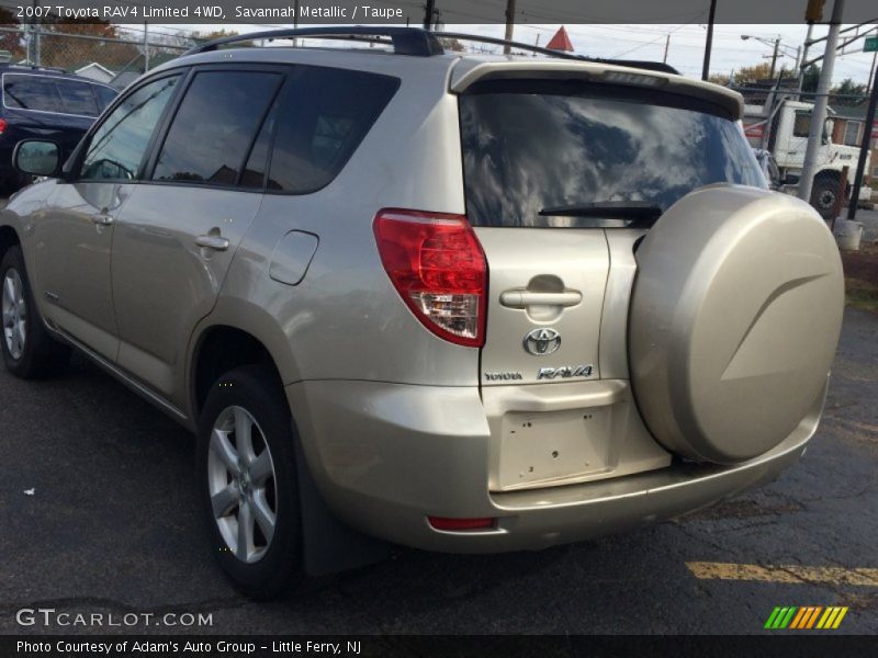 Savannah Metallic / Taupe 2007 Toyota RAV4 Limited 4WD