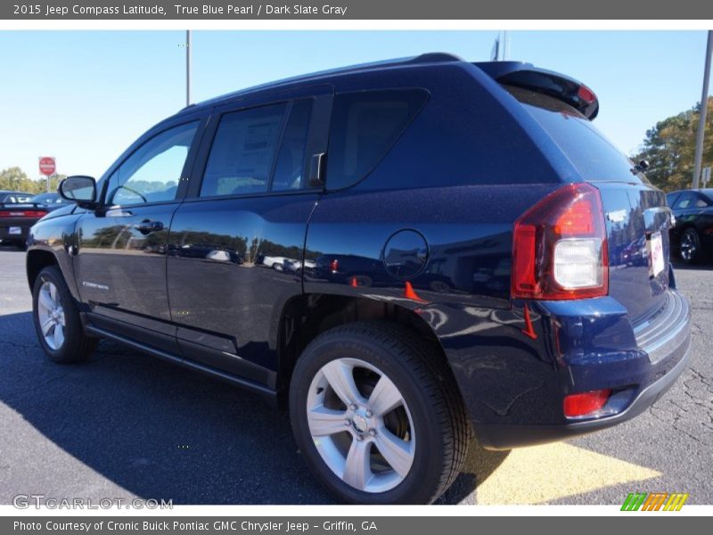 True Blue Pearl / Dark Slate Gray 2015 Jeep Compass Latitude