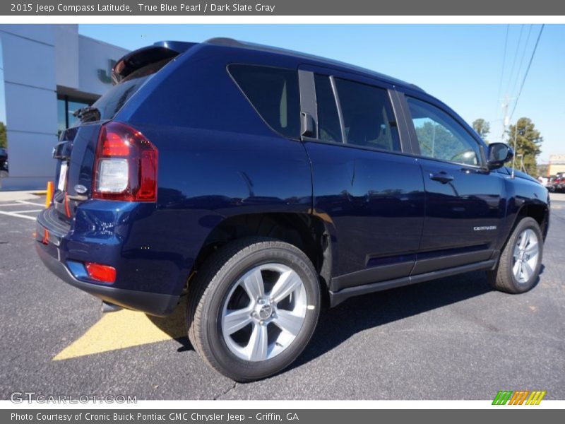 True Blue Pearl / Dark Slate Gray 2015 Jeep Compass Latitude