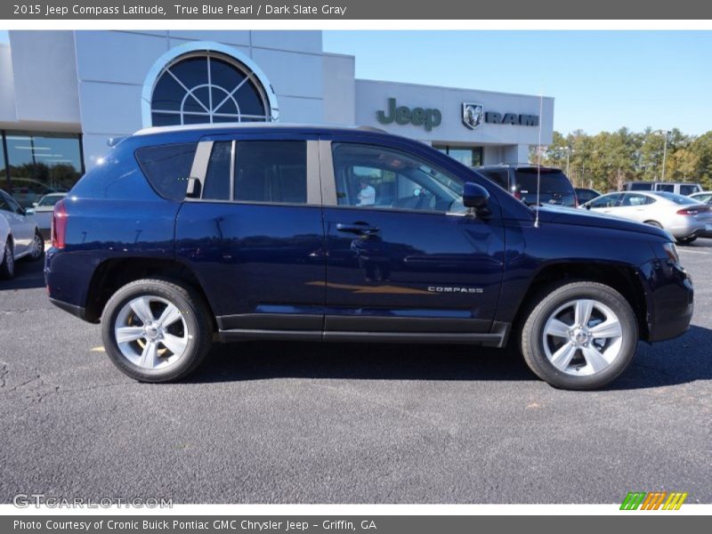 True Blue Pearl / Dark Slate Gray 2015 Jeep Compass Latitude