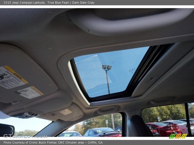 True Blue Pearl / Dark Slate Gray 2015 Jeep Compass Latitude