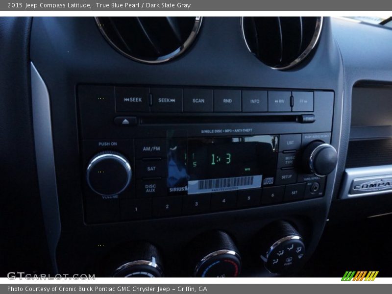 True Blue Pearl / Dark Slate Gray 2015 Jeep Compass Latitude