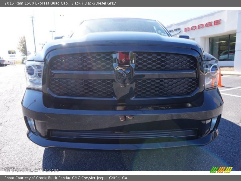 Black / Black/Diesel Gray 2015 Ram 1500 Express Quad Cab