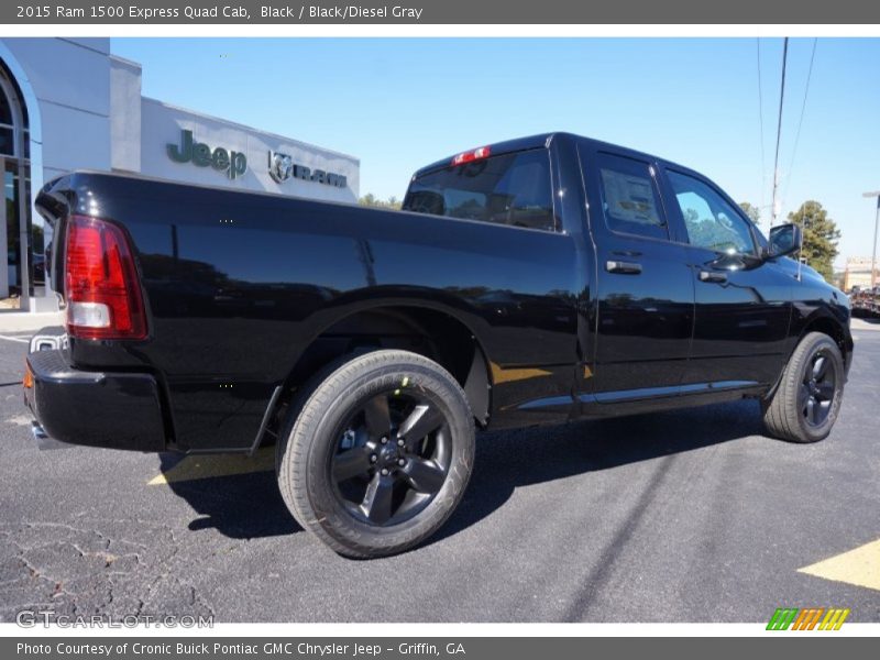 Black / Black/Diesel Gray 2015 Ram 1500 Express Quad Cab