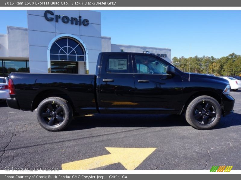 Black / Black/Diesel Gray 2015 Ram 1500 Express Quad Cab